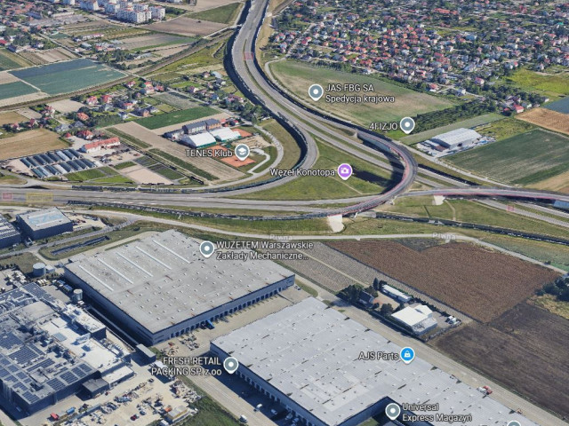 Teren blisko S2 węzeł Konotopa 27tys m2 PUM